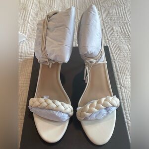 NWT Braided Lace up heels